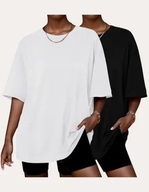 2 Pack Oversized Casual T-Shirts (US Only)