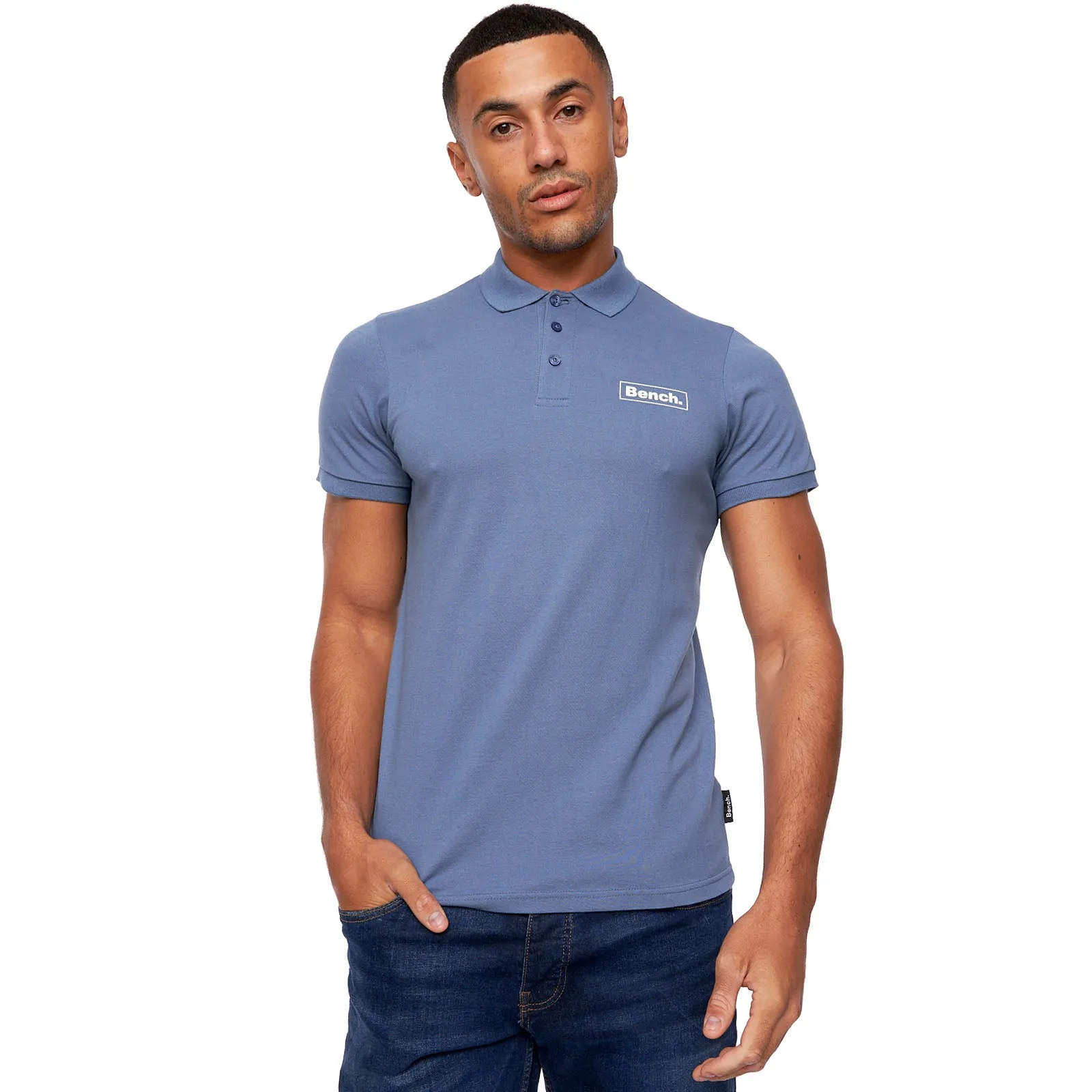 Bench Mens Iverson Short Sleeve Slim Fit Polo Shirt