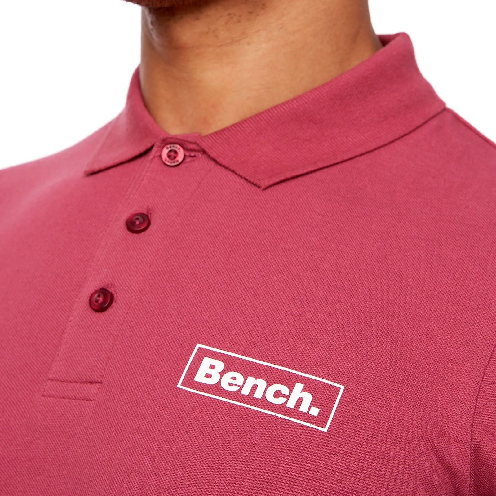 Bench Mens Iverson Short Sleeve Slim Fit Polo Shirt