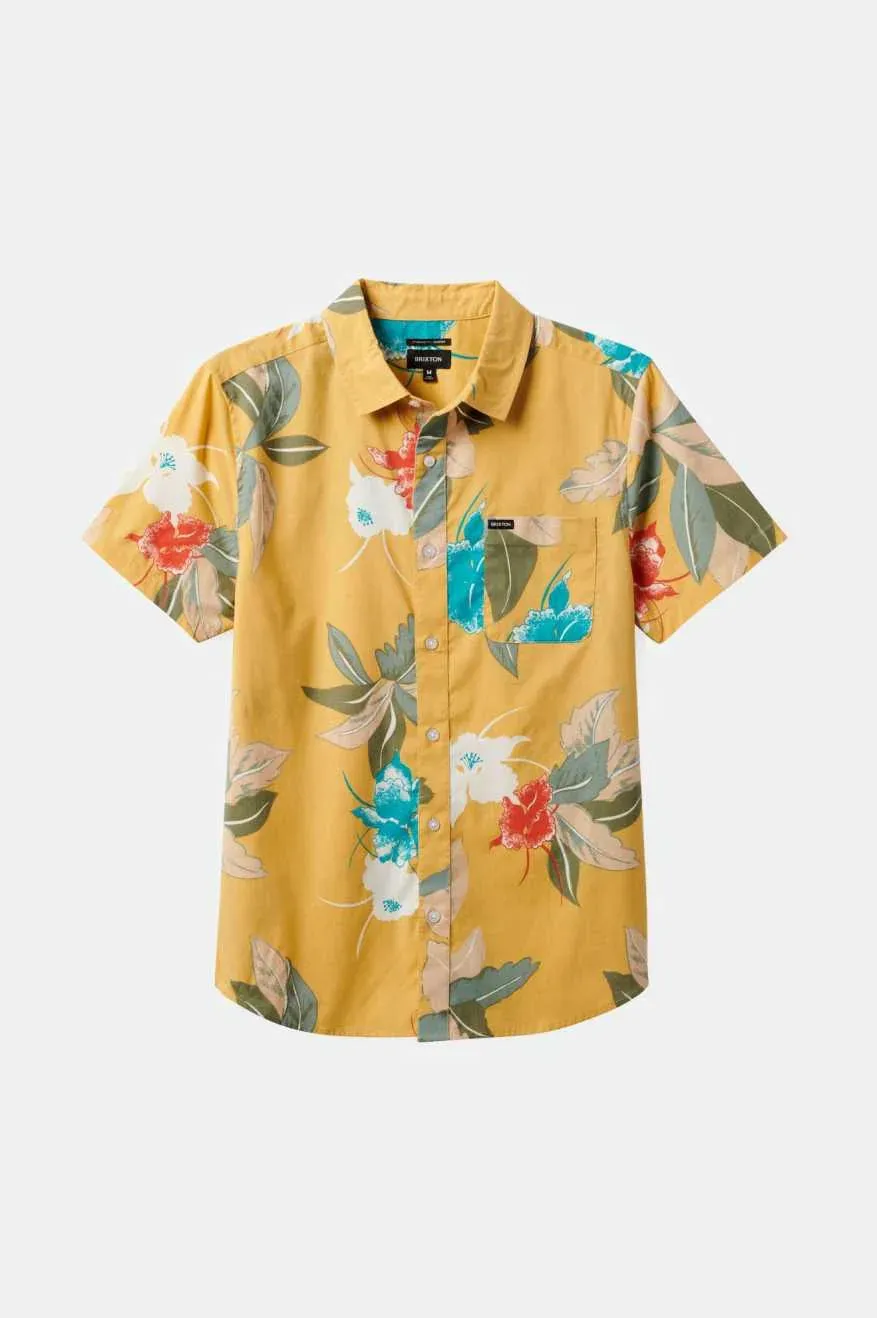 Brixton Charter Print S/S Shirt Sunset Passion