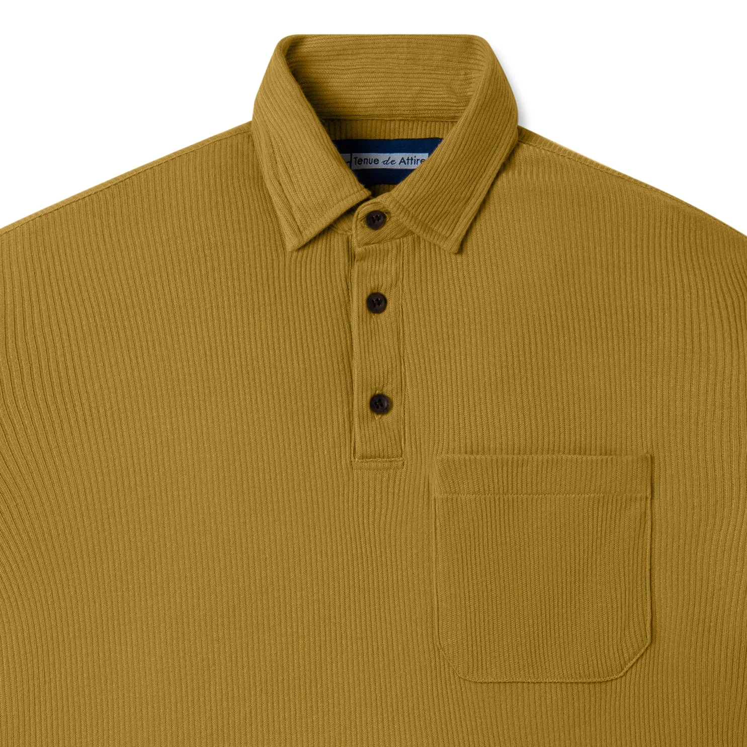 Cozy Polo Shirt - Mustard