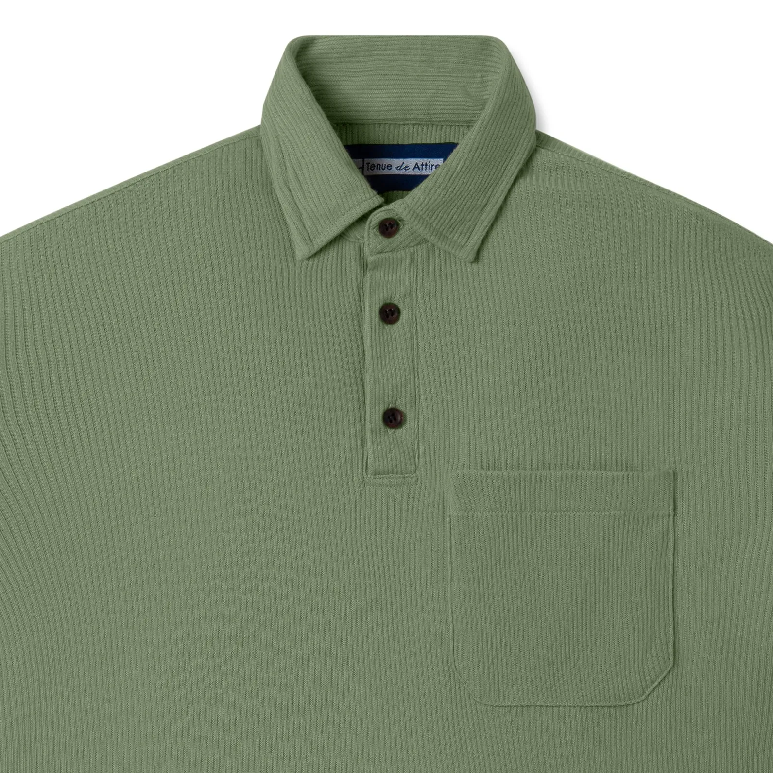 Cozy Polo Shirt - Sage
