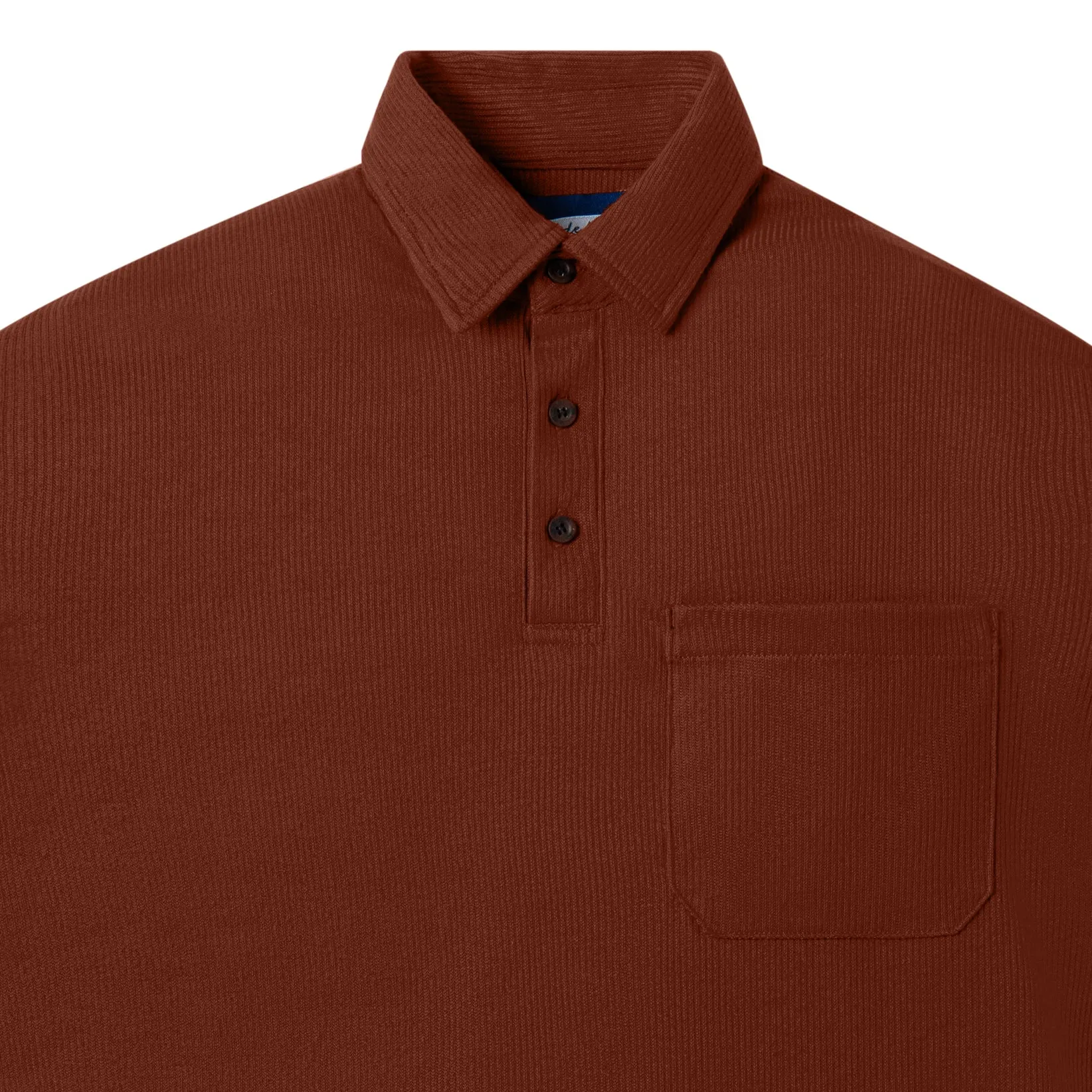 Cozy Polo Shirt - Terracotta
