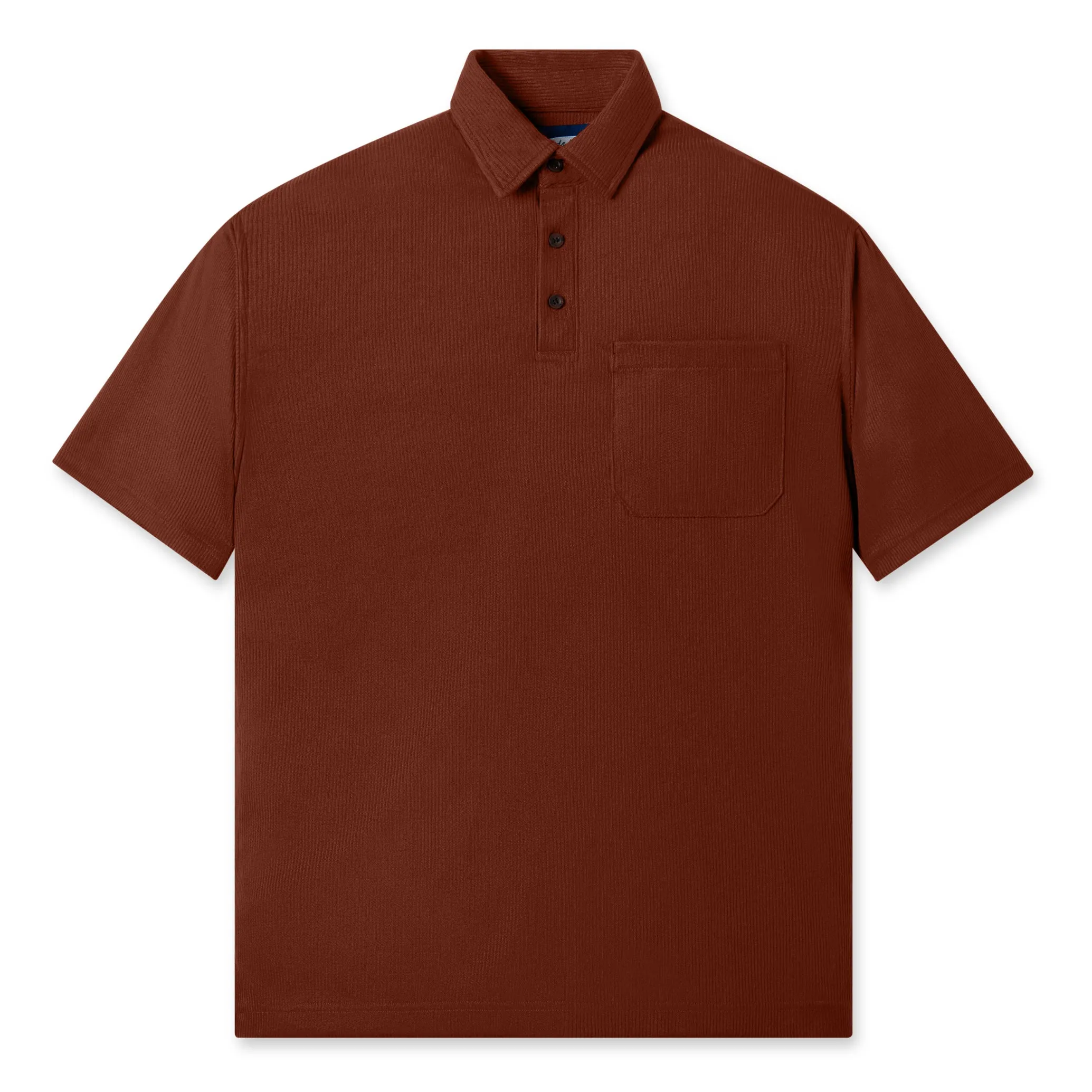 Cozy Polo Shirt - Terracotta