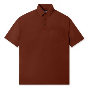 Cozy Polo Shirt - Terracotta