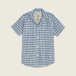Cuba Terry Shirt | Navy Diamond | OAS Company