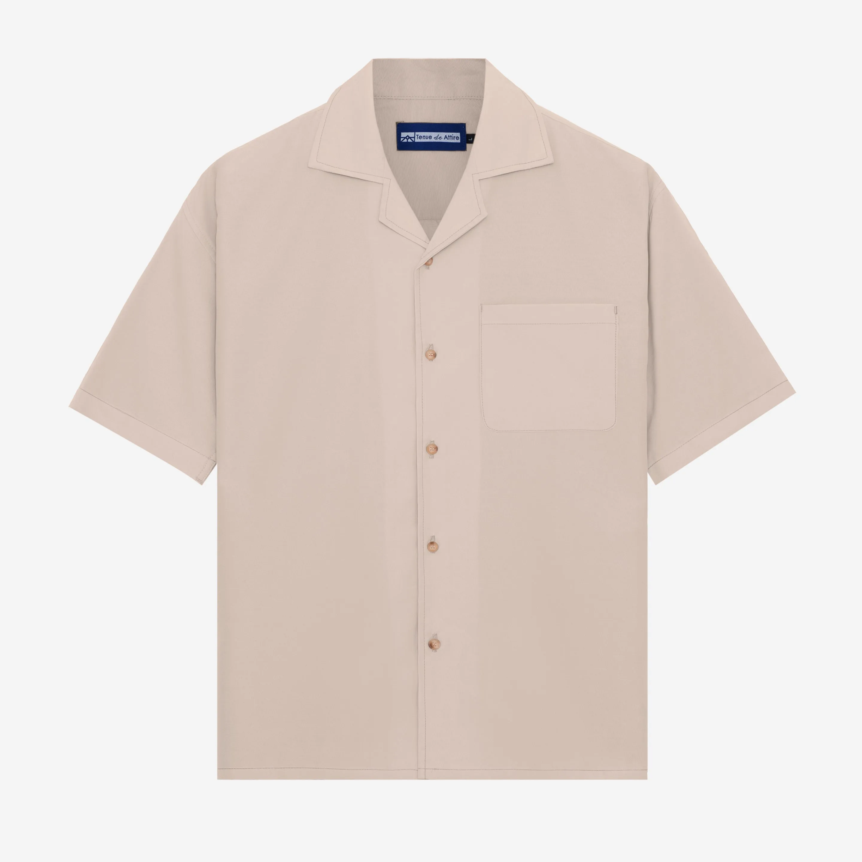 Escargot Short Sleeve Shirt - Soft Khaki