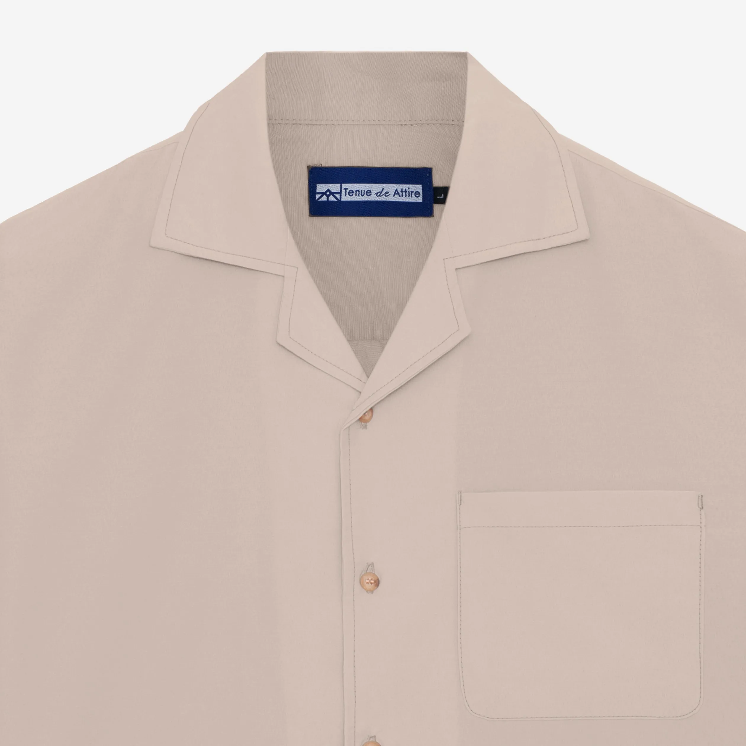 Escargot Short Sleeve Shirt - Soft Khaki