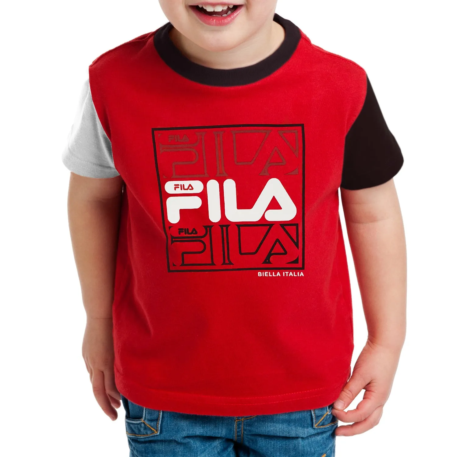 Fila Boys Crew Neck Short Sleeve Graphic T-Shirt B01