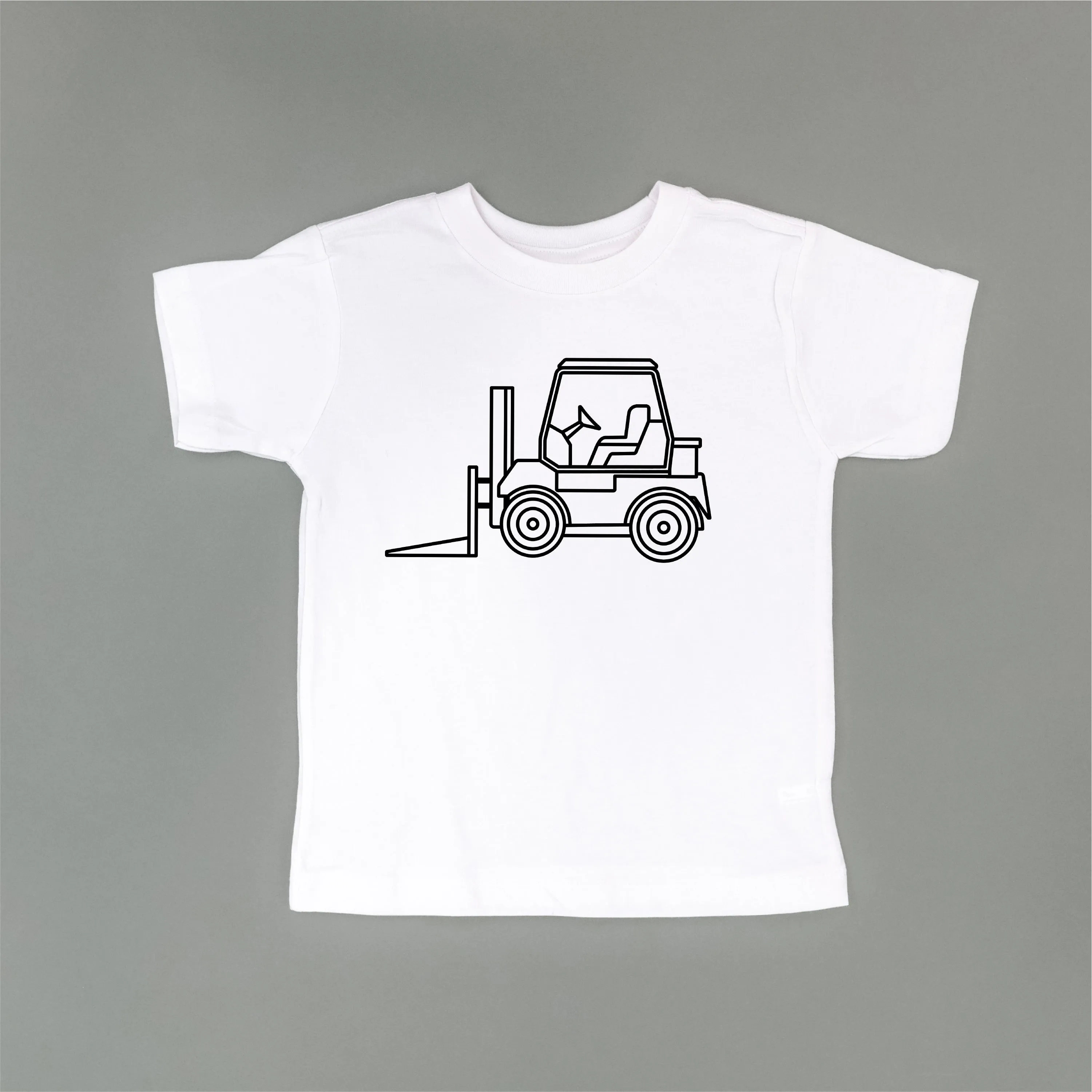 FORK LIFT - Minimalist Design - Short Sleeve Child Shirt