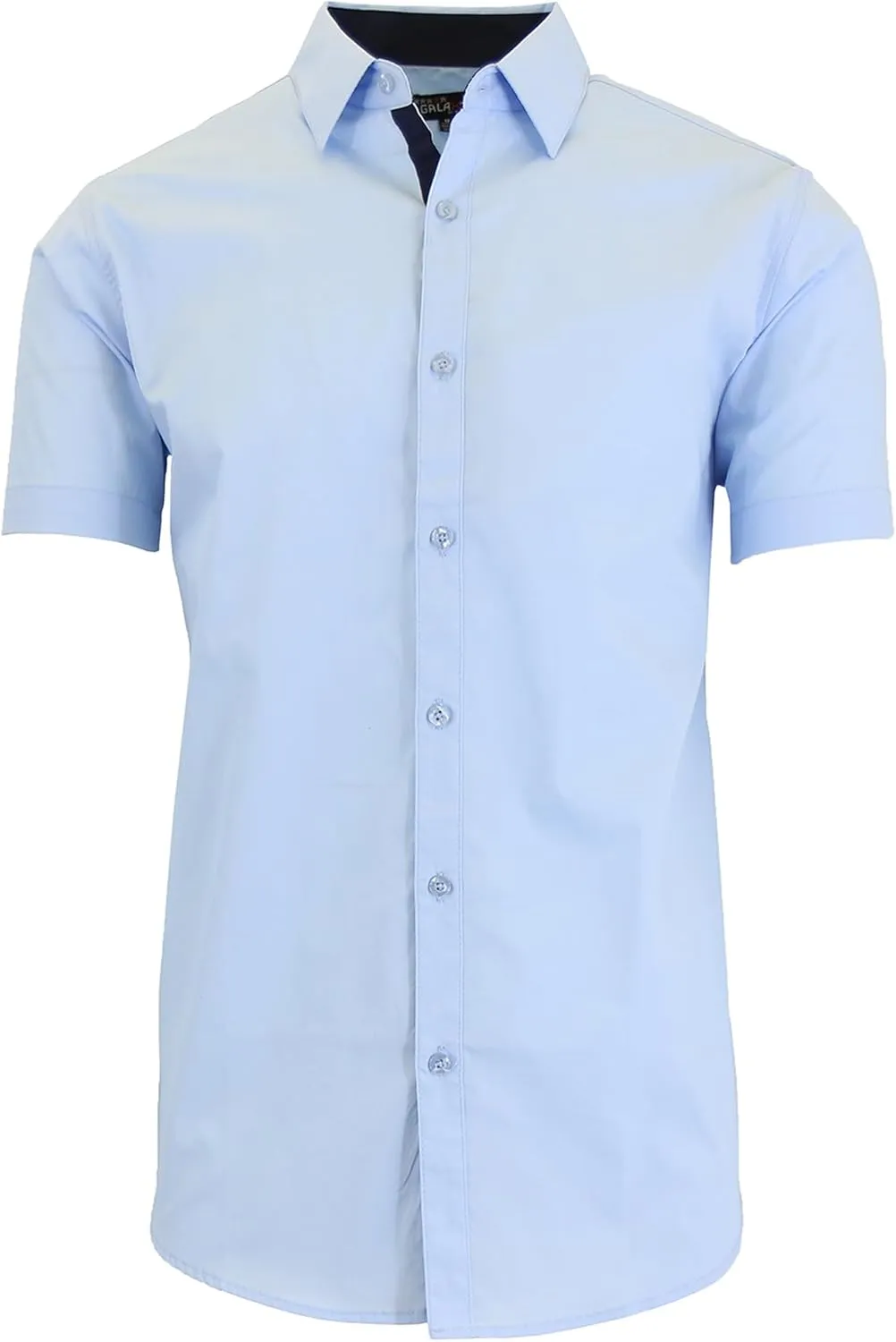 Galaxy by Harvic Mens Slim Fit Short Sleeve Button Up Dress Shirt (S- 5XL)