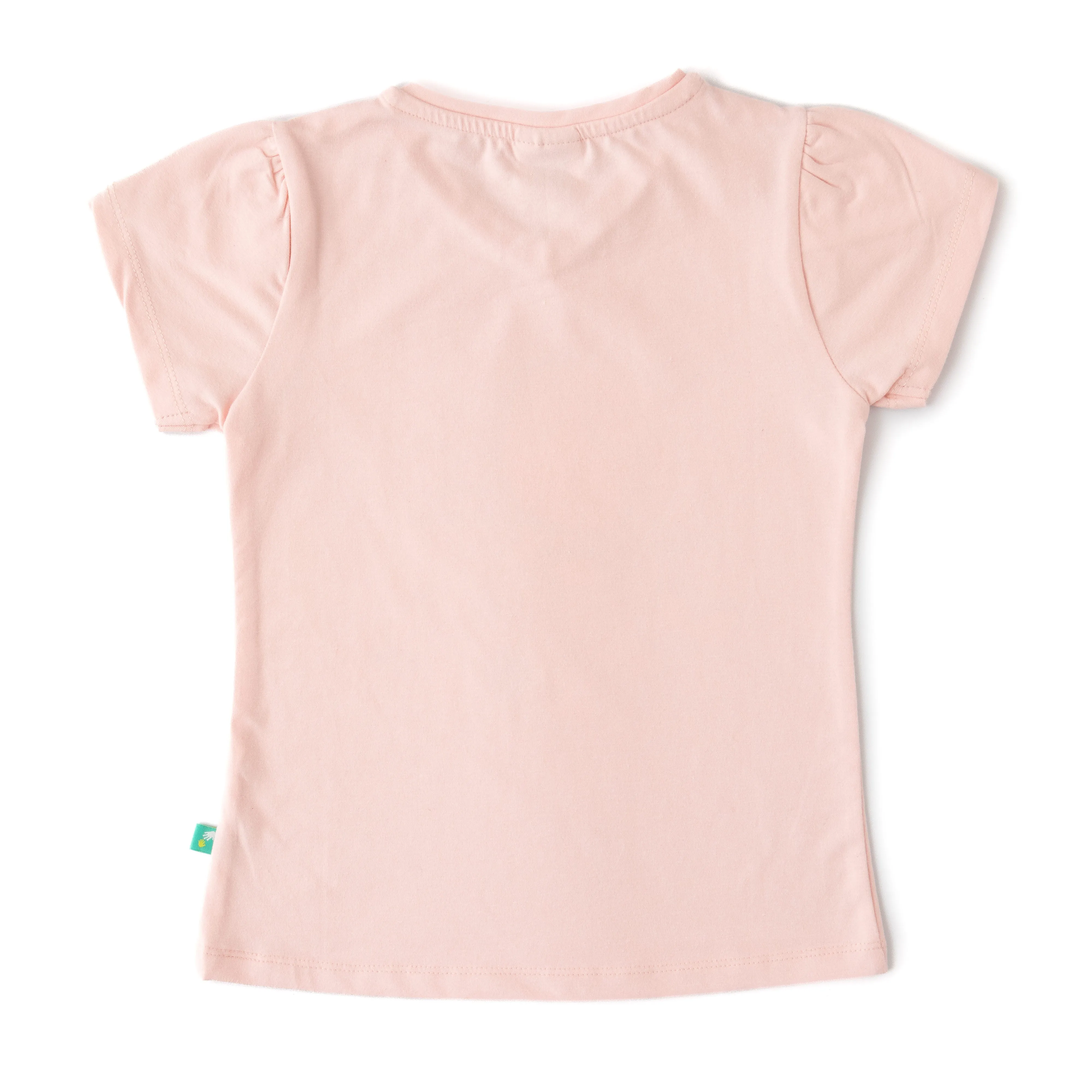 Girls' Pink Mermaid Graphic T-Shirt  Short Sleeve & V-Neck