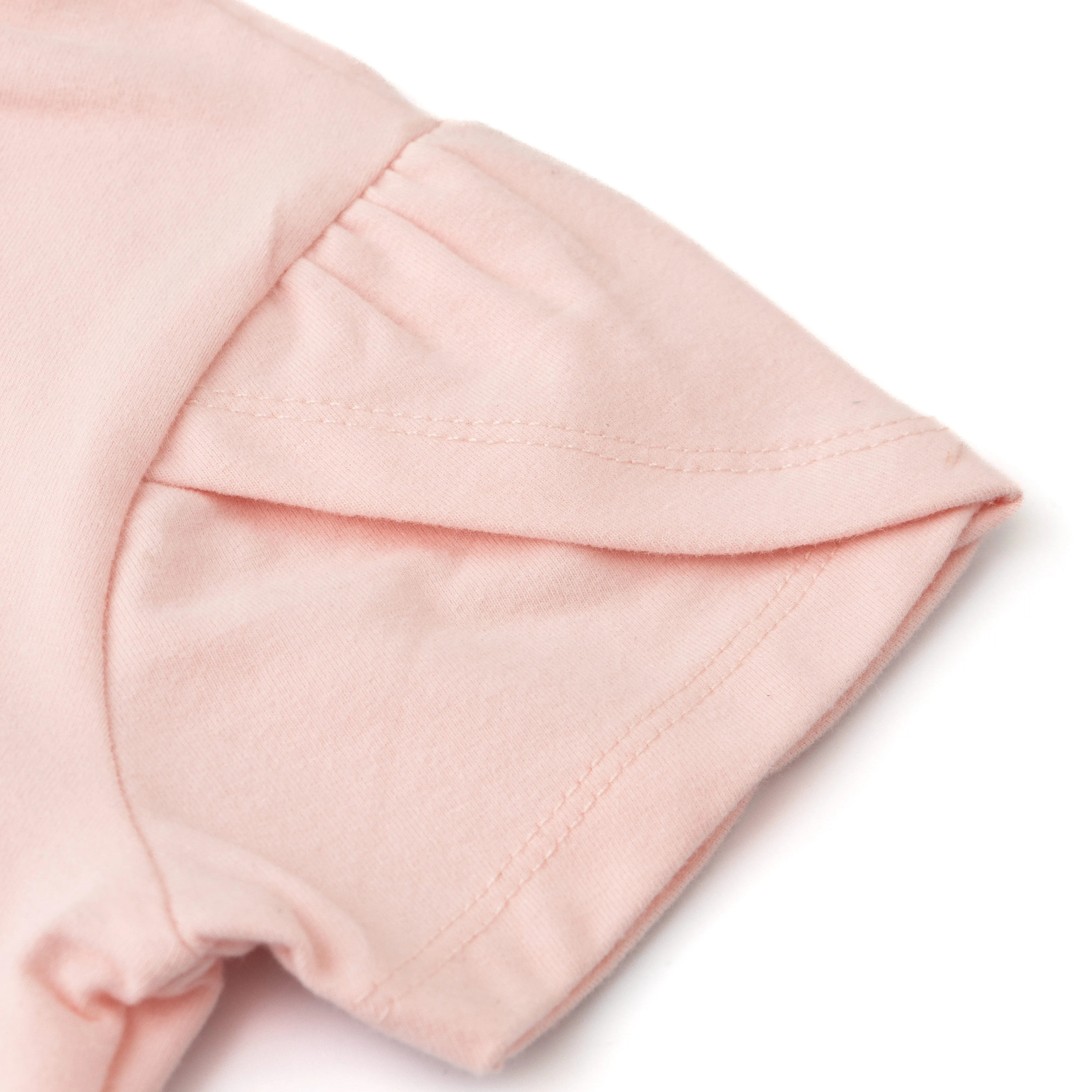 Girls' Pink Mermaid Graphic T-Shirt  Short Sleeve & V-Neck