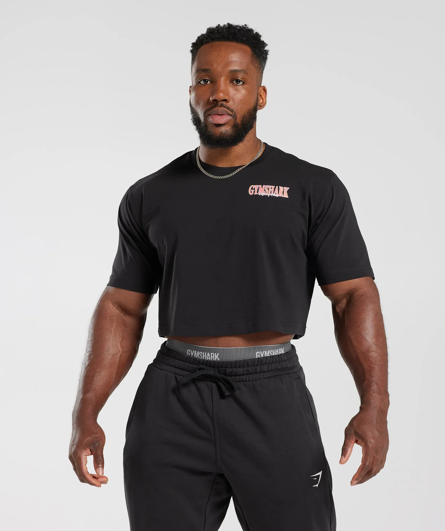 Gymshark Retrowave Crop T-Shirt - Black