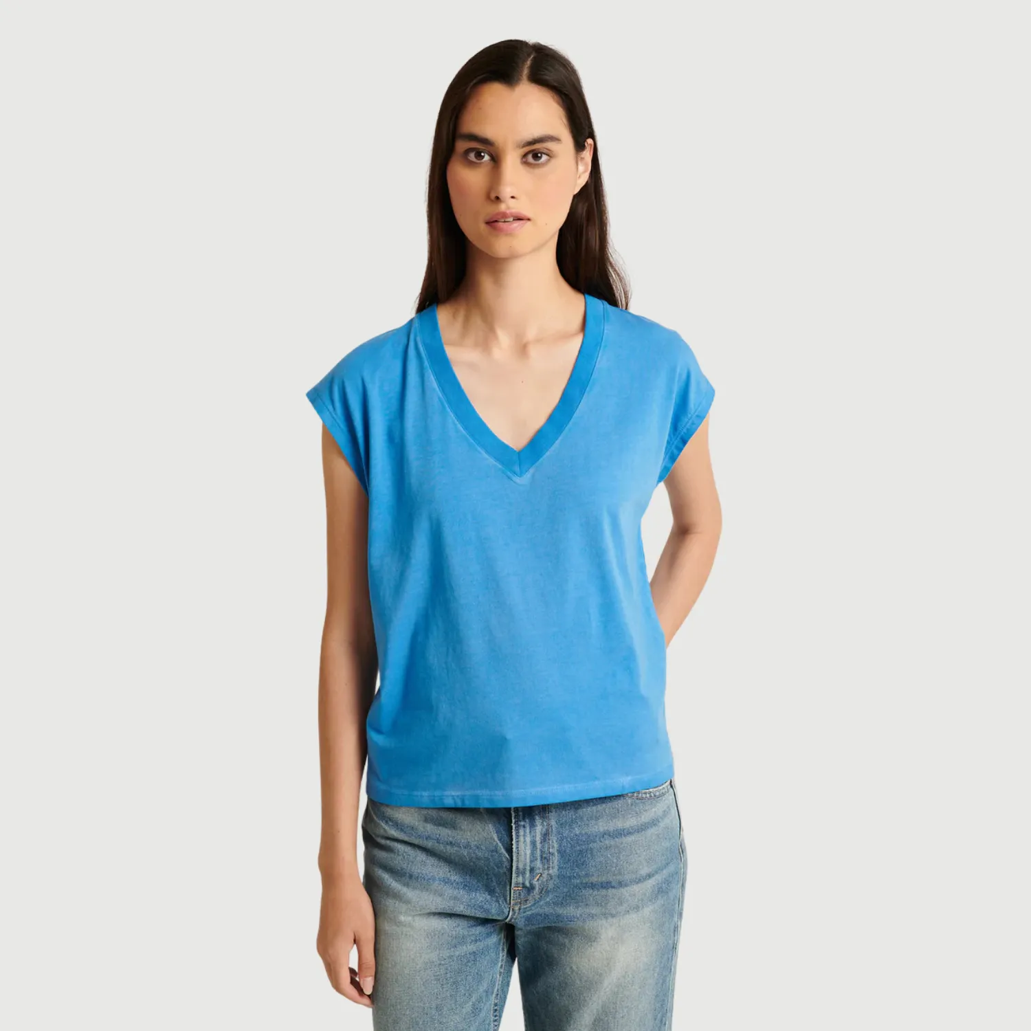 Iconic V-Neck Dolman Tee
