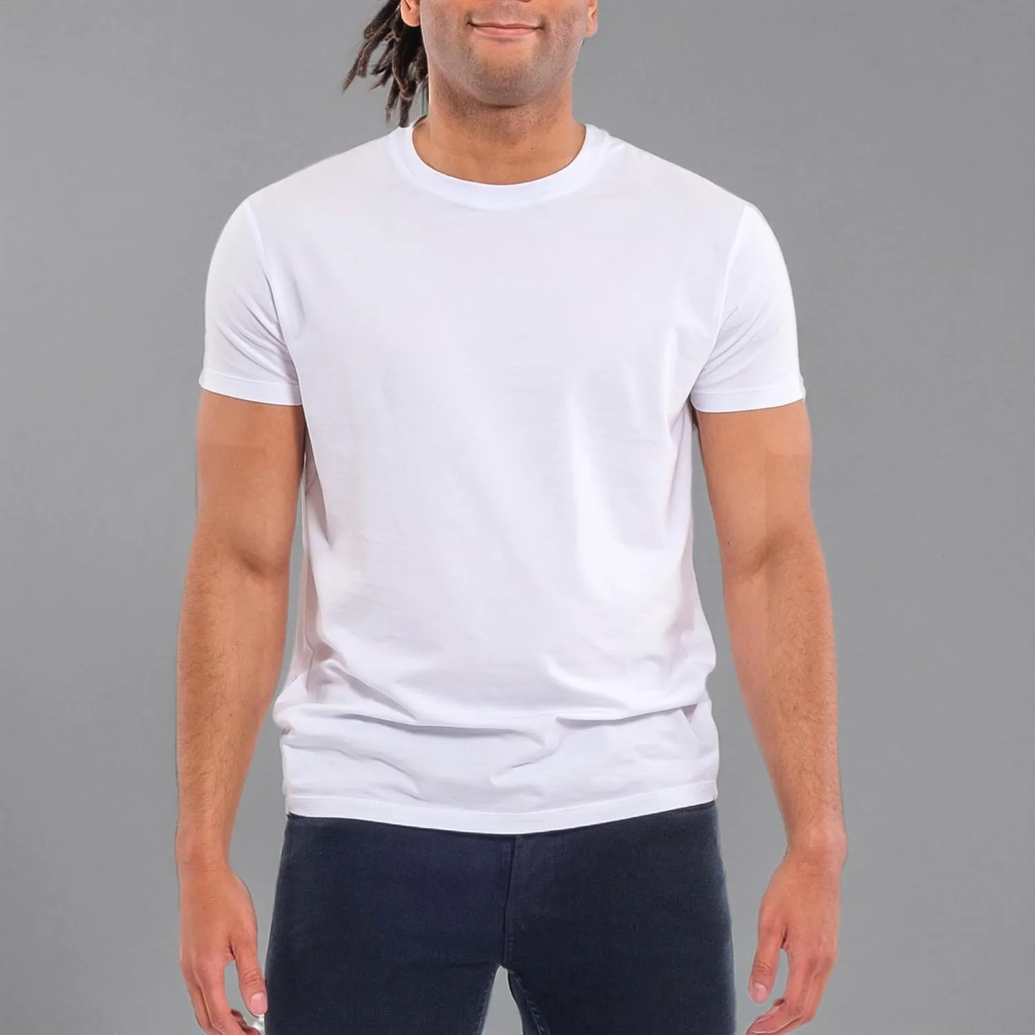 Kenneth Cole REACTION Mens T-Shirt Pack of 3 - UPF 50  Cotton/Spandex Jersey Slim Fit T Shirts for Men 3-Pack