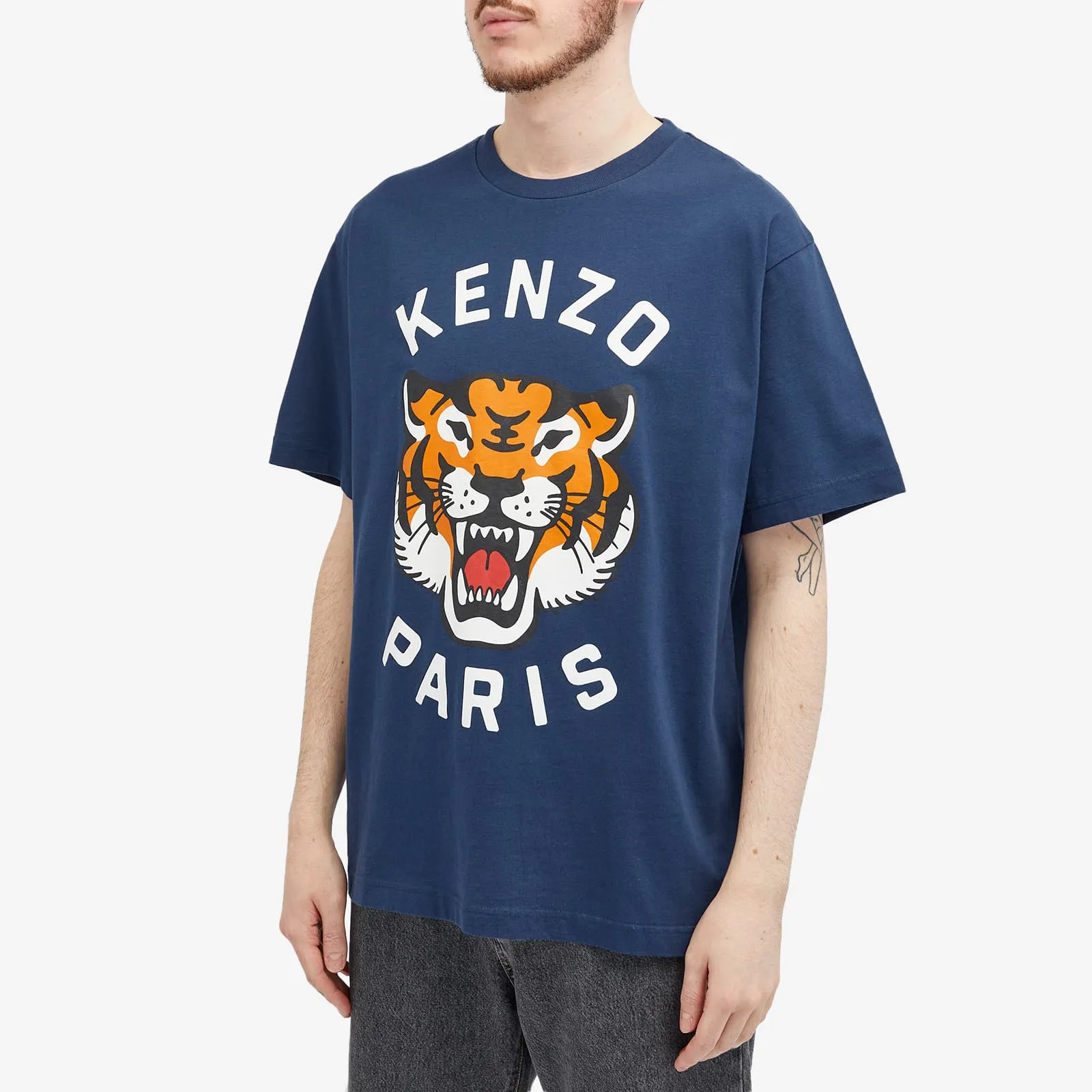 Kenzo Lucky Tiger Oversized T-shirt, dark blue