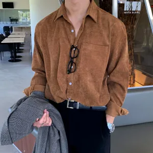 [Korean Style] 4 Colors Vintage Corduroy Shirts