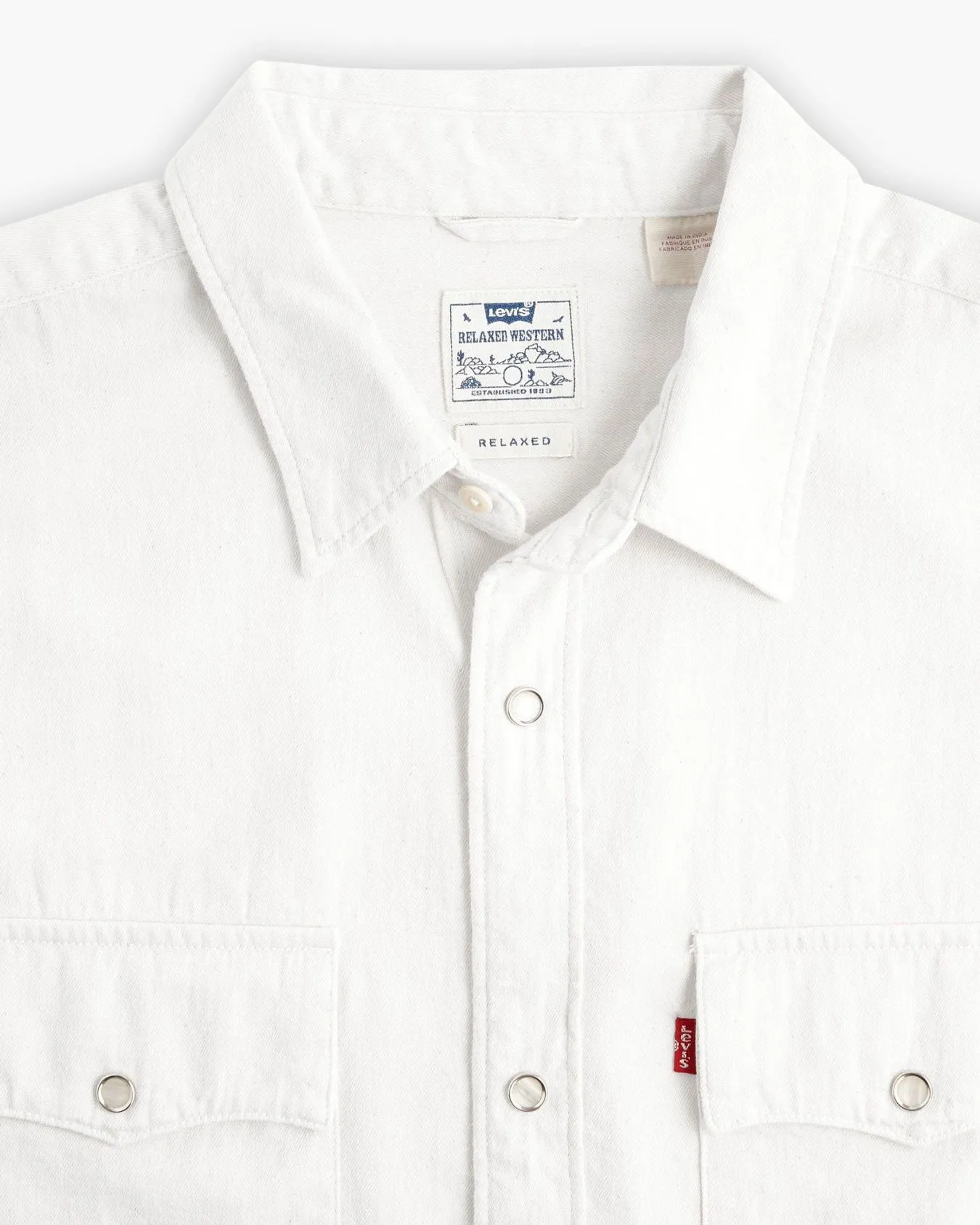 Levi's® S/S Relaxed Fit Western Shirt - Newman Ecru