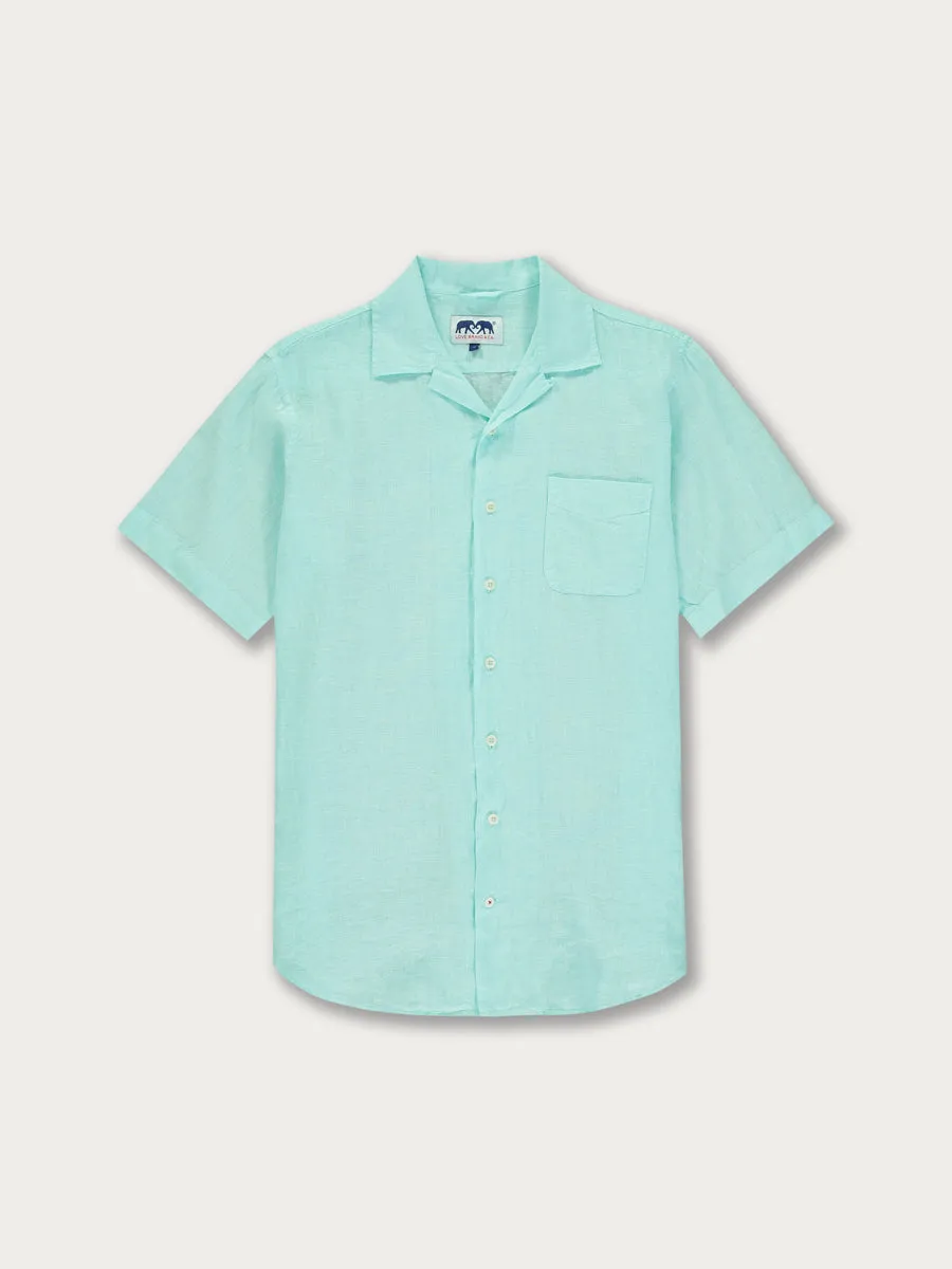 Men's Cay Green Arawak Linen Shirt