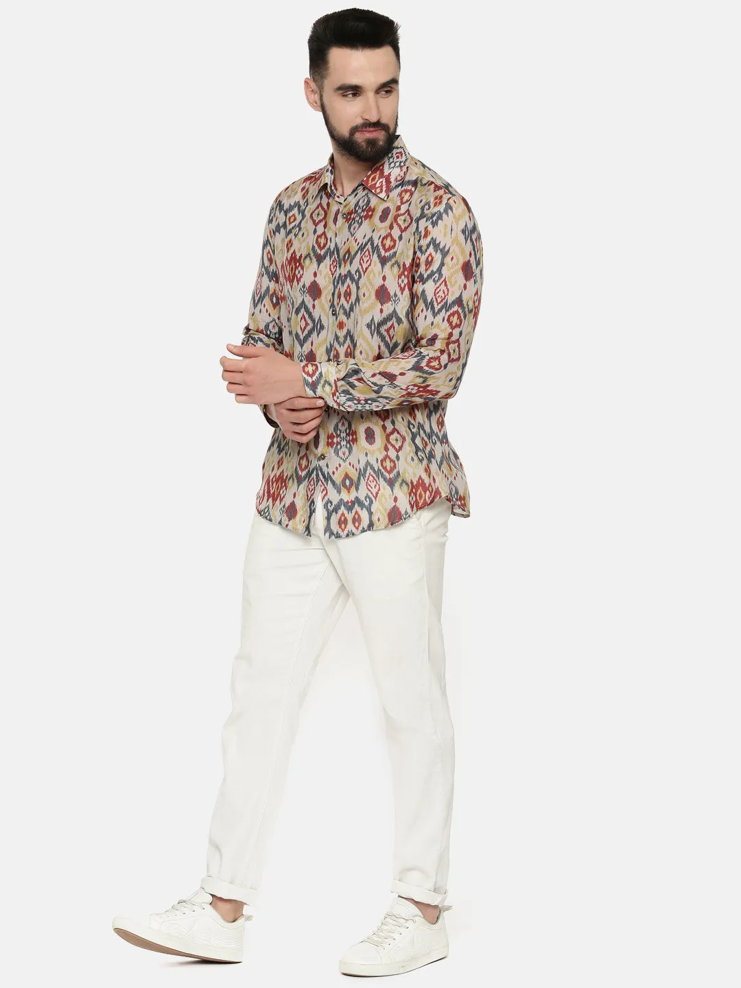 Muslin Ikat Print Shirt - MM0822