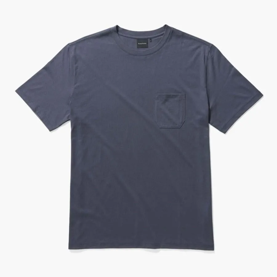 Pima Crew Pocket Tee (Blue Night)