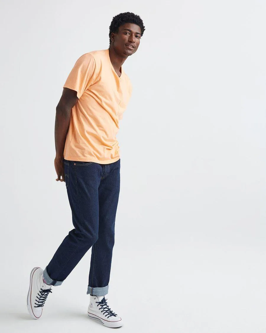 Pima Crew Pocket Tee (Cantaloupe)