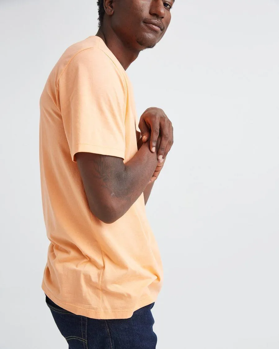 Pima Crew Pocket Tee (Cantaloupe)