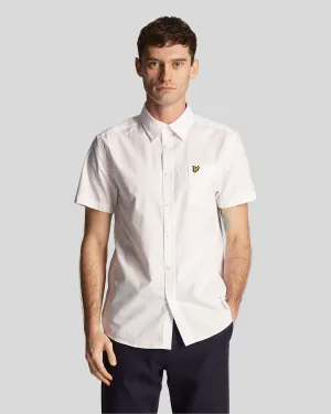 Plain Poplin Short Sleeve Shirt