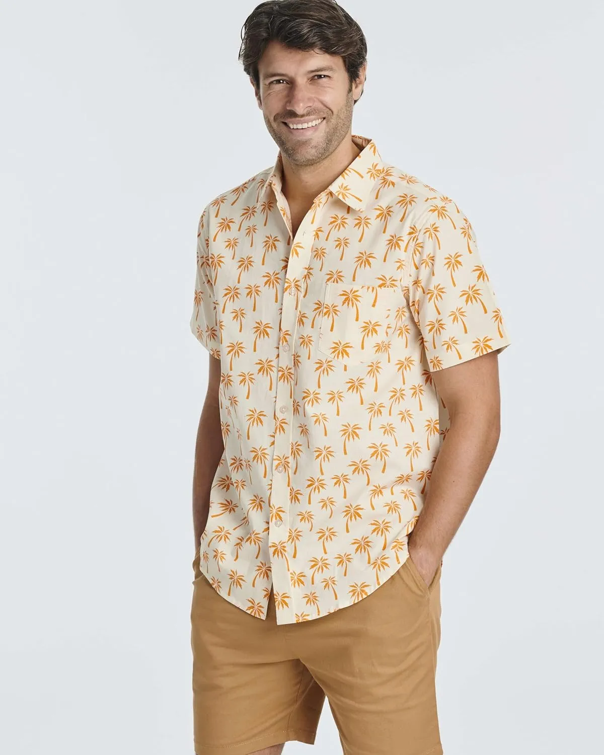 Real Essentials 3 Pack: Men's Regular-Fit Short-Sleeve Poplin Shirt (Available in Big & Tall)