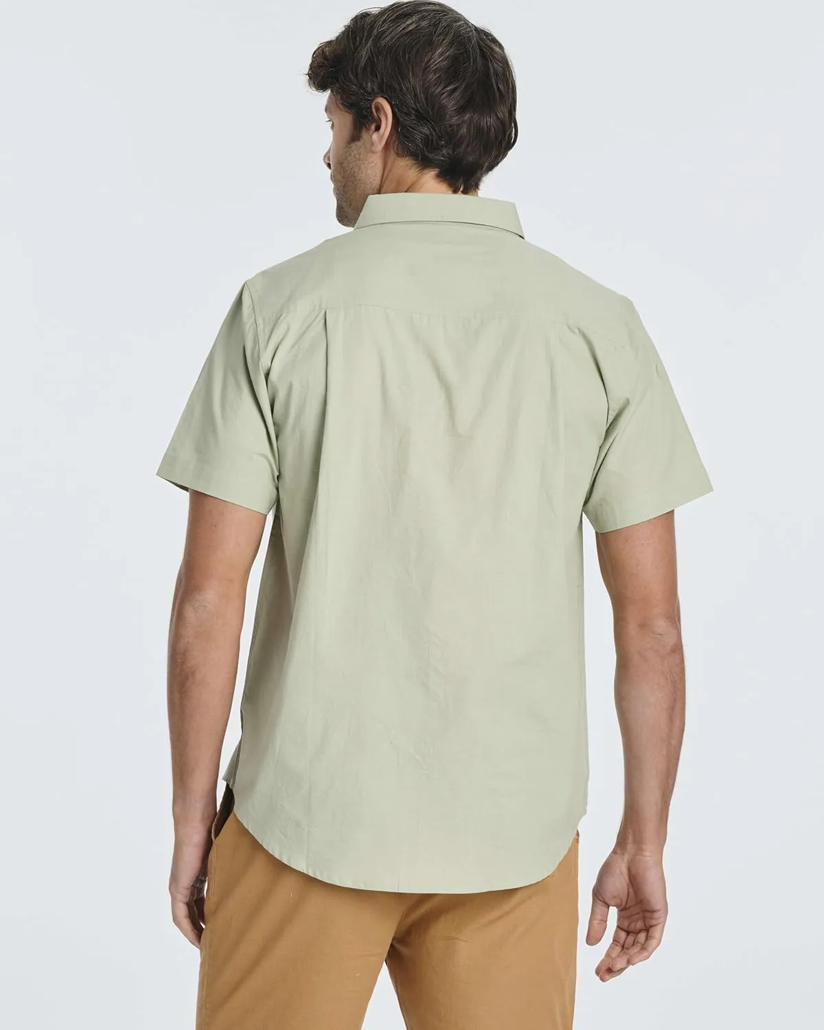 Real Essentials 3 Pack: Men's Regular-Fit Short-Sleeve Poplin Shirt (Available in Big & Tall)