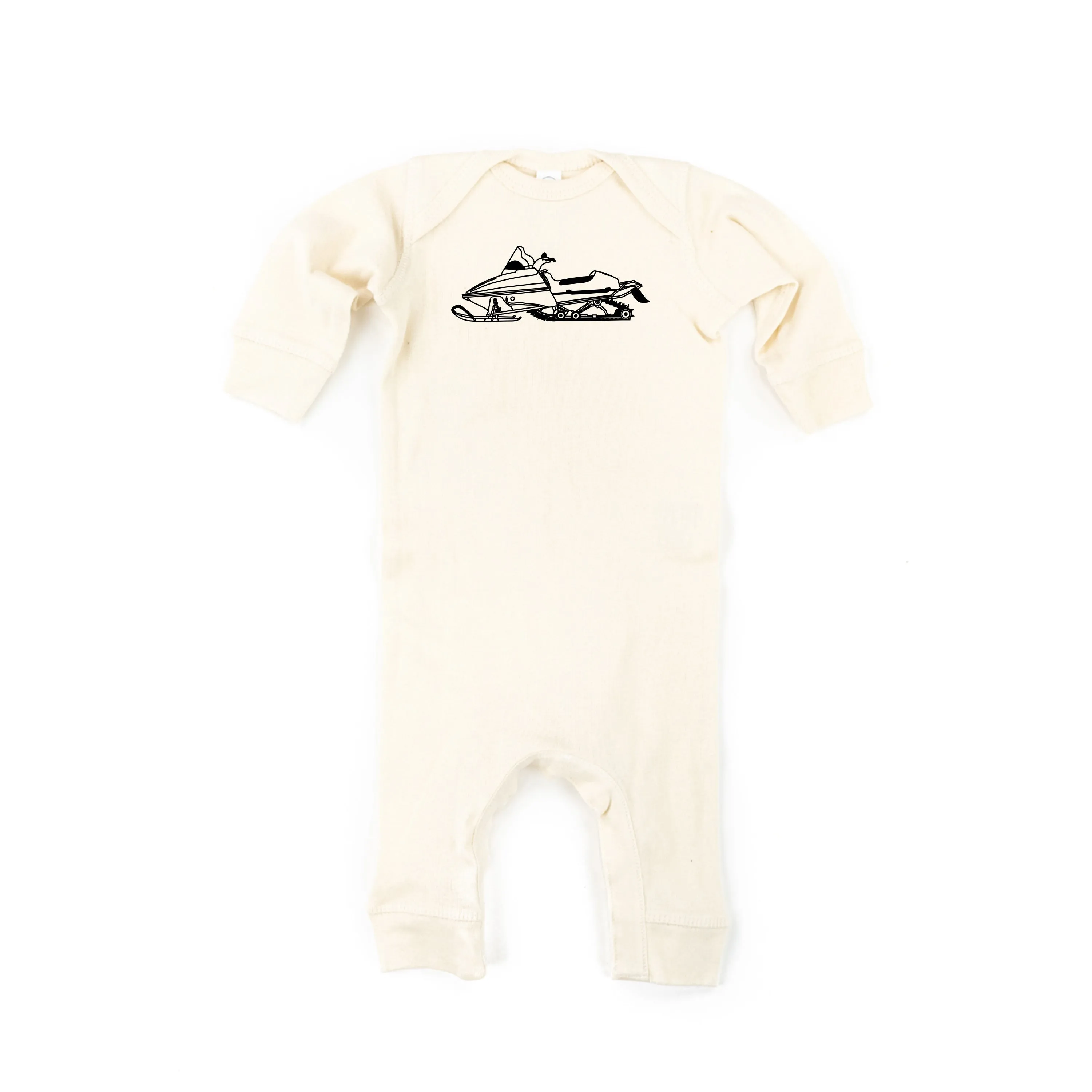 SNOWMOBILE - Minimalist Design - One Piece Baby Sleeper
