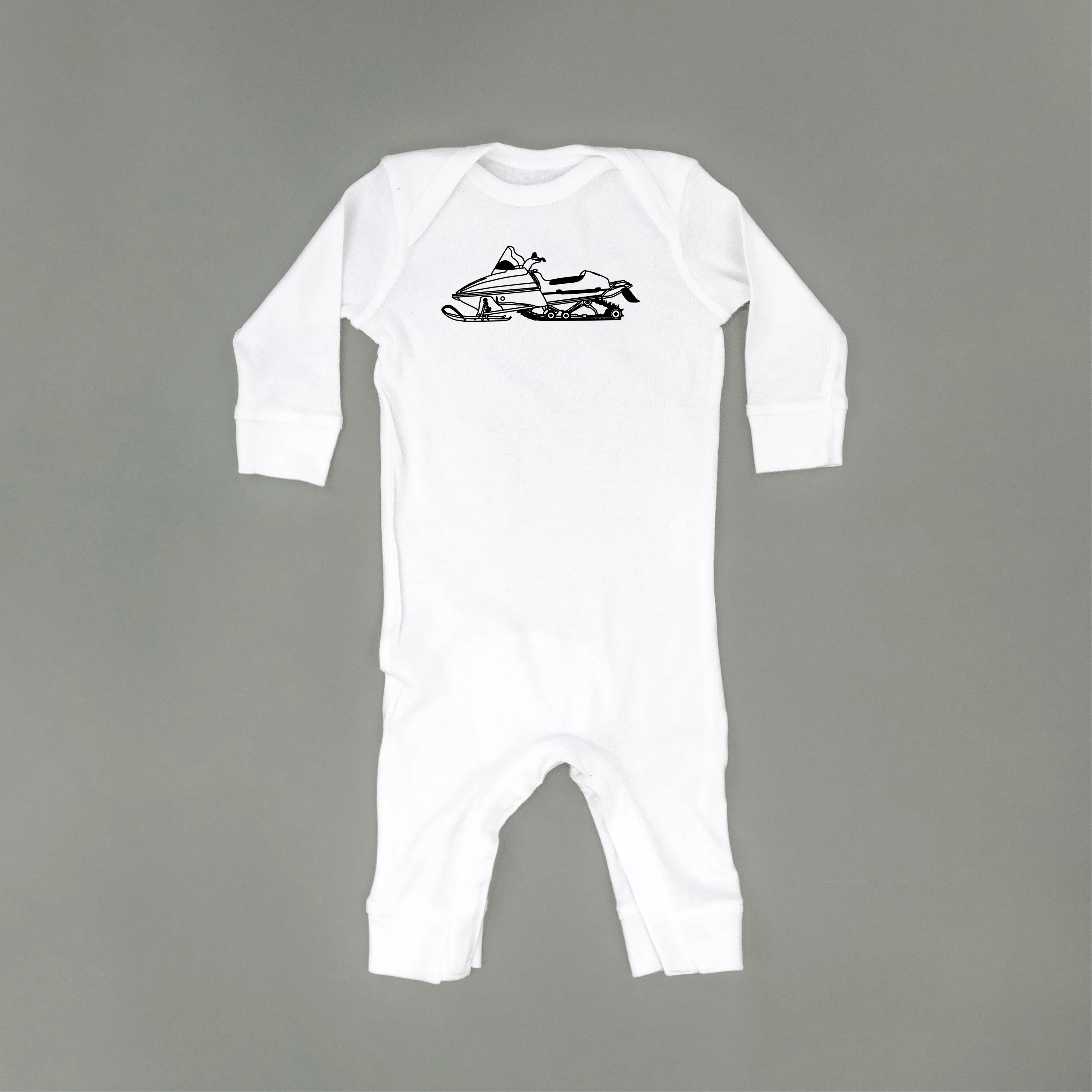 SNOWMOBILE - Minimalist Design - One Piece Baby Sleeper
