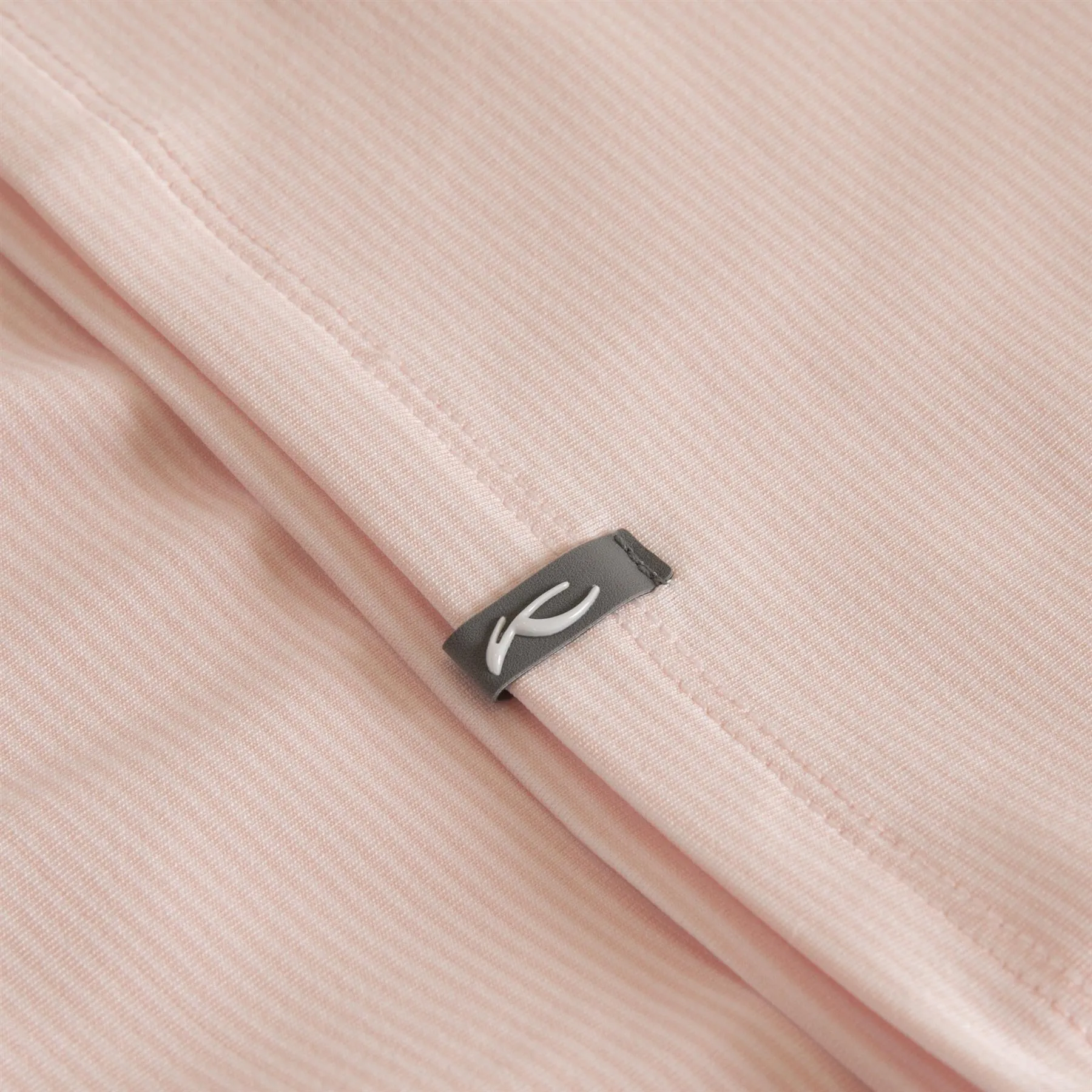 Soren Stripe LS Polo Pink Salt/White - SS24