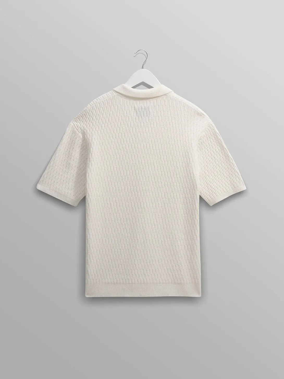 Tellaro Shirt - Ecru Honeycomb Knit