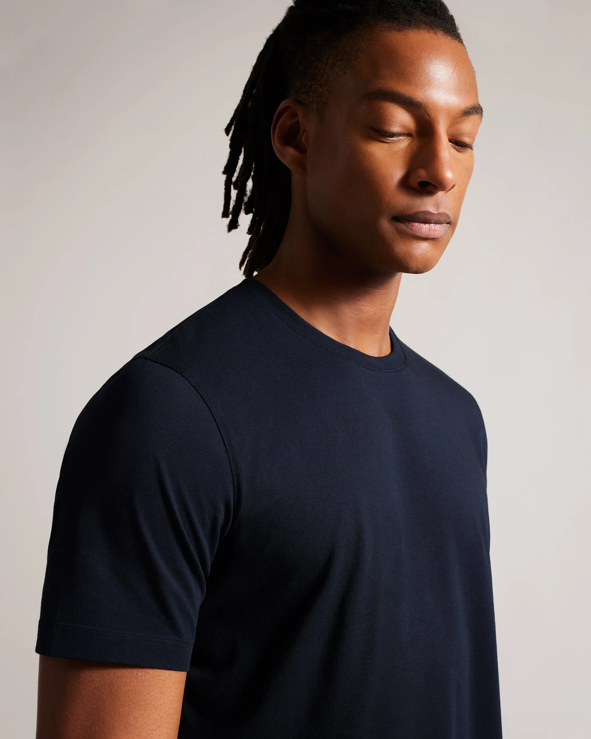 Tywinn Short Sleeve Regular Plain T-Shirt Navy