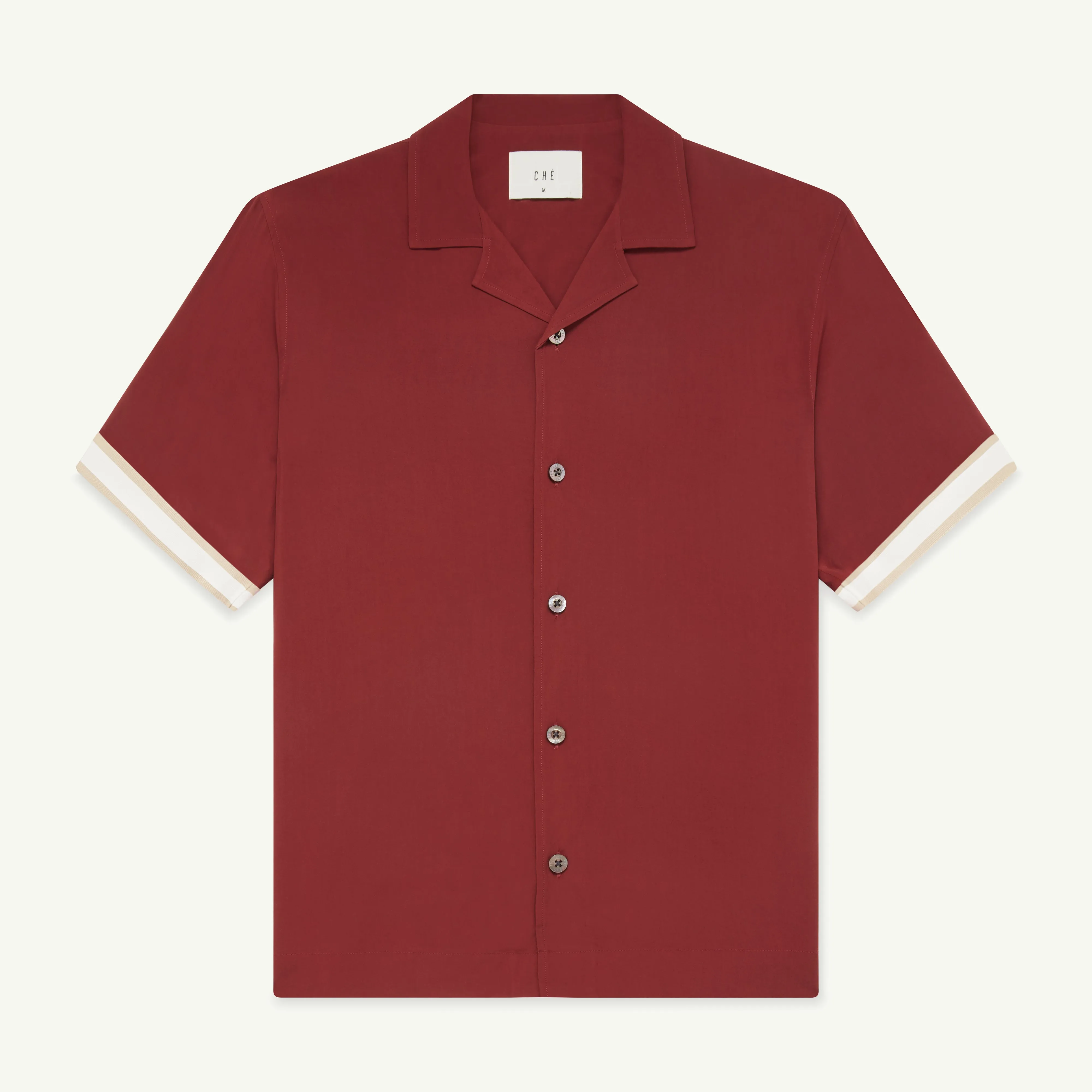 VALBONNE ECOVERO SIGNATURE SHIRT - MERLOT