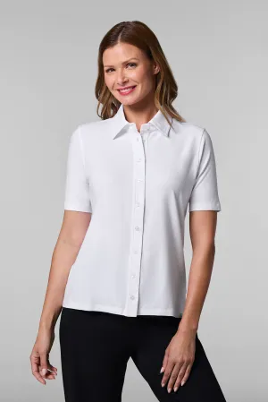 Women's Morningside Button Down Short Sleeve | White