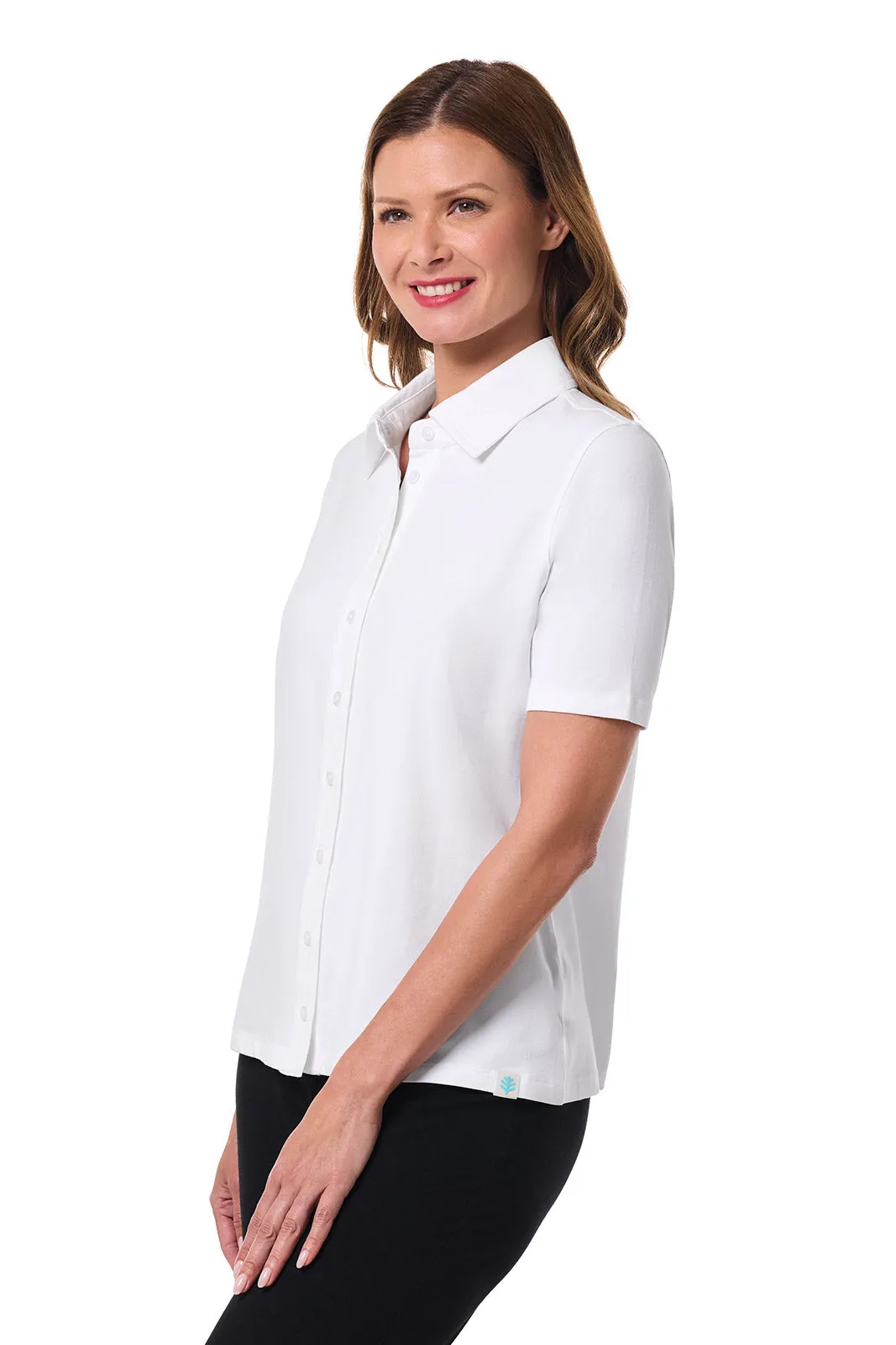Women's Morningside Button Down Short Sleeve | White